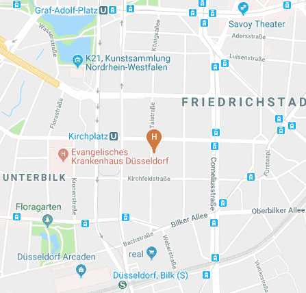 Google Map of Talstr.66 40217 Düsseldorf